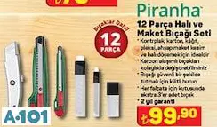 PİRANHA 12 PARÇA HALI VE MAKET BIÇAĞI